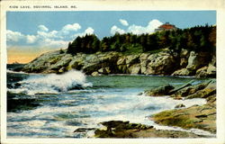 Kids Cave Squirrel Island, ME Postcard Postcard