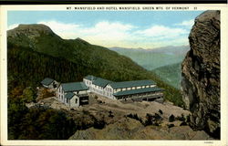 Mt. Mansfield And Hotel Mansfield Underhill, VT Postcard Postcard