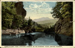 Camel'S Hump From A Natural Window, On The Winooski River Postcard