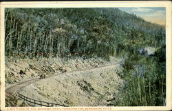 A Big Turn Of The Mohawk Trail Through The Berkshire Hills Postcard