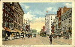 Elm Street,Looking North Postcard