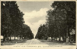 View Of Canaan St. Looking North Postcard