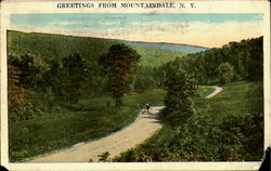 Greetings From Mountaindale Mountain Dale, NY Postcard Postcard