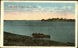 View On The Ohio River Postcard