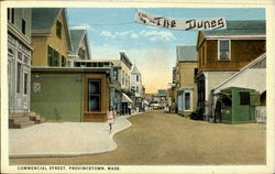 Commercial Street Provincetown, MA Postcard Postcard