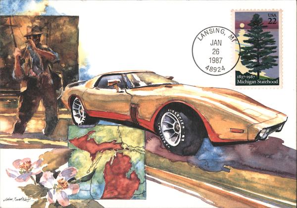 Michigan Statehood Maximum Cards