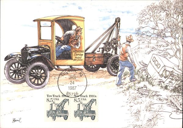 1920s Tow Truck Maximum Cards