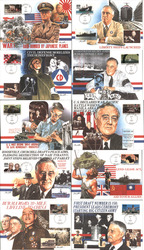 Set of 10: WWII 50th Anniversary Series Postcard