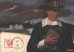 John Harvard Postcard