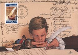 The Constitution is Signed Postcard