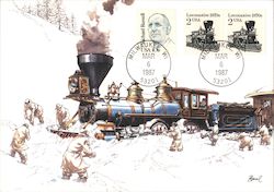 1870's Locomotive Postcard