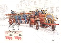 Fire Engine Postcard