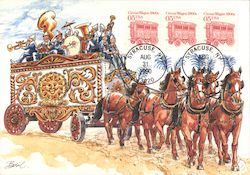 Circus Wagon Postcard