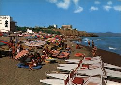 Partial view of the beaches Torremolinos, Spain Postcard Postcard Postcard