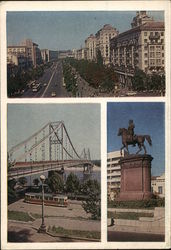 Khreshchatyk (Main Street), Parkovyi Footbridge Postcard