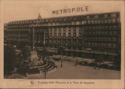 Hotel Métropole and Place de Brouckère Postcard
