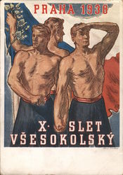 Všesokolský Slet 1938 Postcard
