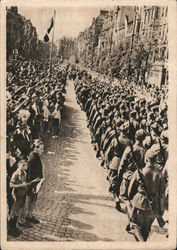March of the Czechoslovak army on Wenceslas Square Postcard