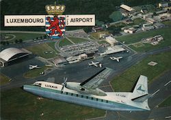 Luxembourg Airport Postcard
