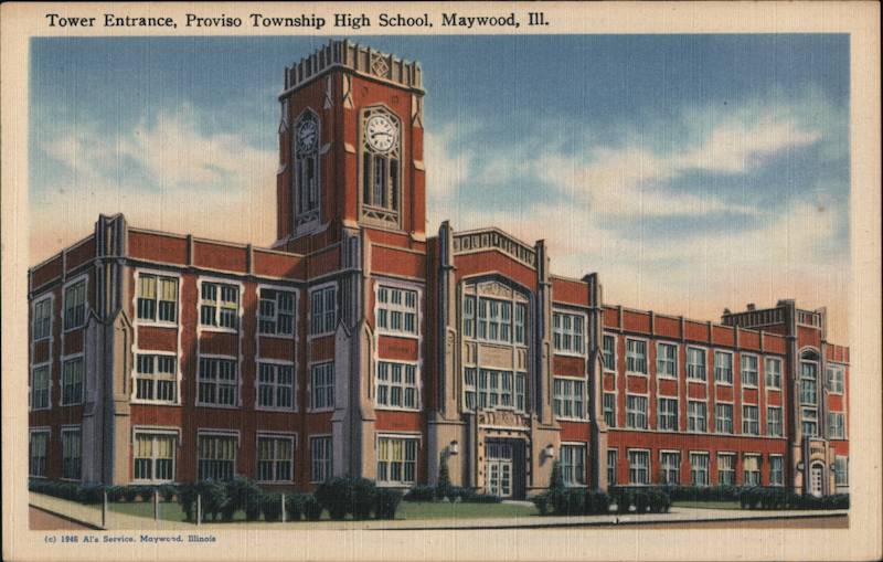 Proviso Township High School - Tower Entrance Maywood Illinois