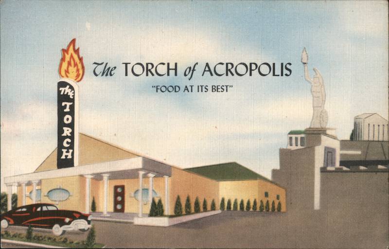 The TORCH of ACROPOLIS FOOD AT ITS BEST Dallas Texas