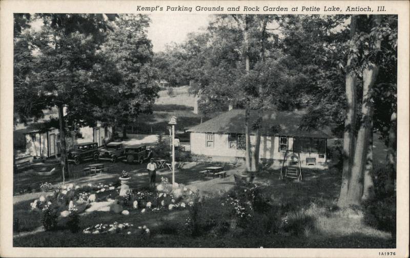 Kempf's Parking Grounds and Rock Garden at Petite Lake Antioch Illinois