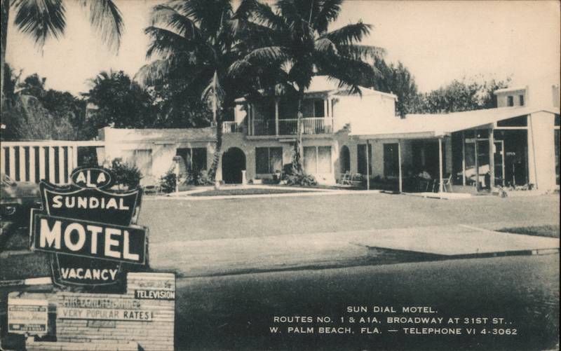 Sun Dial Motel West Palm Beach Florida