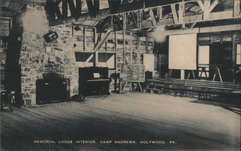 Memorial Lodge Interior, Camp Andrews Holtwood Pennsylvania