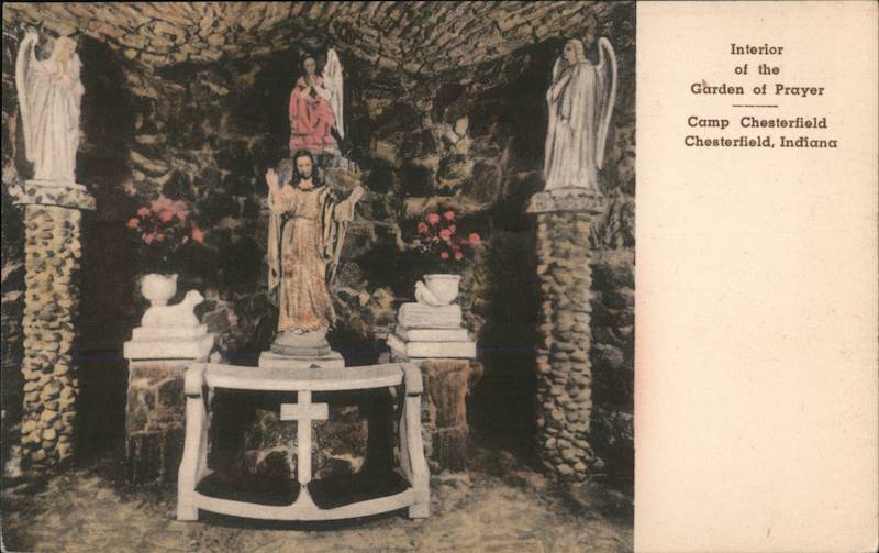 Interior of the Garden of Prayer, Camp Chesterfield Indiana