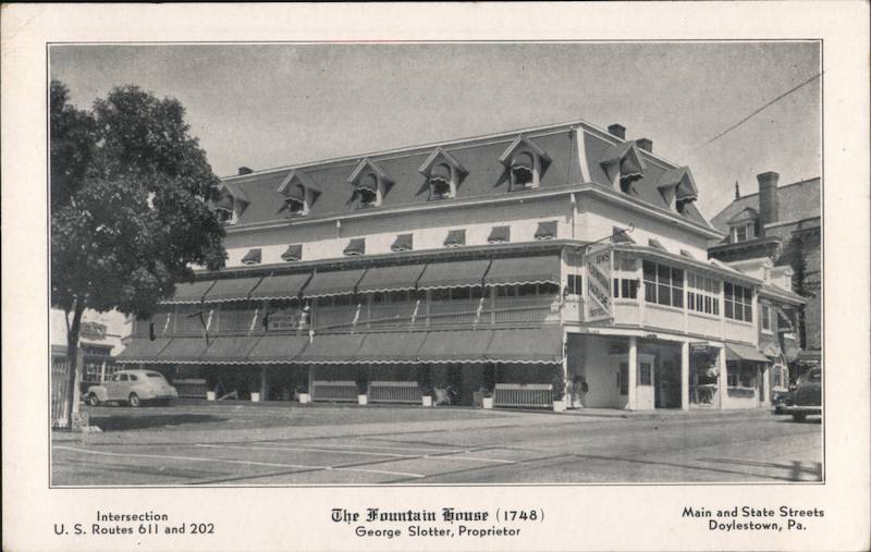 The Fountain House Doylestown, PA Postcard