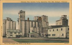 Arkansas Rice Growers Co-Op Association Rice Mill Stuttgart, AR Postcard Postcard Postcard