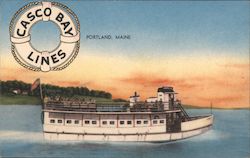 Casco Bay Lines Portland, ME Postcard Postcard Postcard