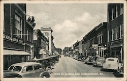 Main Street Looking East Postcard