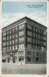 John B. Rogers Building, Mount Vernon, III. Christopher, IL Postcard Postcard Postcard