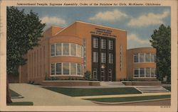 International Temple, Supreme Assembly, Order of the Rainbow for Girls McAlester, OK Postcard Postcard Postcard