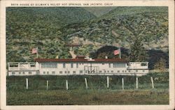 Bath House at Gilman's Relief Hot Springs Postcard