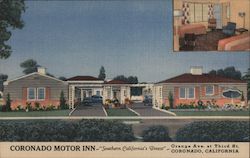 Coronado Motor Inn Postcard