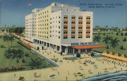 ROYAL PALM HOTEL ON THE OCEAN MIAMI BEACH, FLORIDA Postcard Postcard Postcard