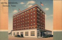 Hotel Denison Texas Postcard Postcard Postcard