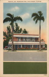 Testa's Restaurant, Poinciana Way Palm Beach, FL Postcard Postcard Postcard