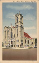 First Lutheran Church Postcard