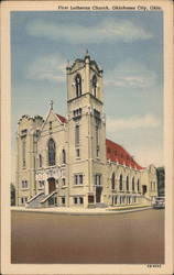 First Lutheran Church Oklahoma City, OK Postcard Postcard Postcard