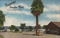 Tramview Trailer Park Postcard