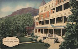 Front View of Main Building, Boulder-Colorado Sanitarium Postcard Postcard Postcard