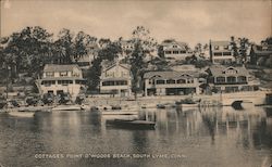 Cottages Point O'Woods Beach Postcard