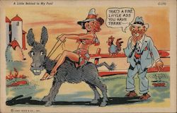 A Little Behind in My Fun! "That's a fine little ass you have there" Comic, Funny Ray Walters Postcard Postcard Postcard