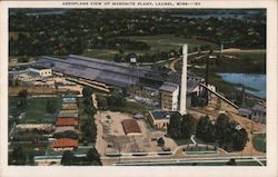 Aeroplane View of Masonite Plant Postcard