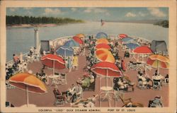 Colorful Ledi Deck Steamer Admiral Postcard