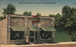 Wood's Steak House Pulaski, TN Postcard Postcard Postcard