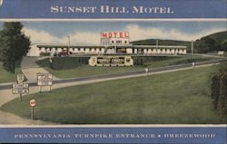 Sunset Hill Motel Postcard
